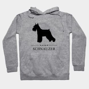 Schnauzer Black Silhouette Hoodie